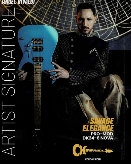 ANGEL VIVALDI - CHARVEL GUITARS - 2021 Print Advertisement