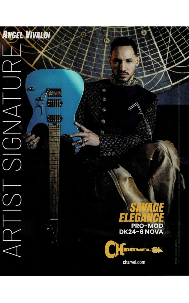 ANGEL VIVALDI - CHARVEL GUITARS - 2021 Print Advertisement