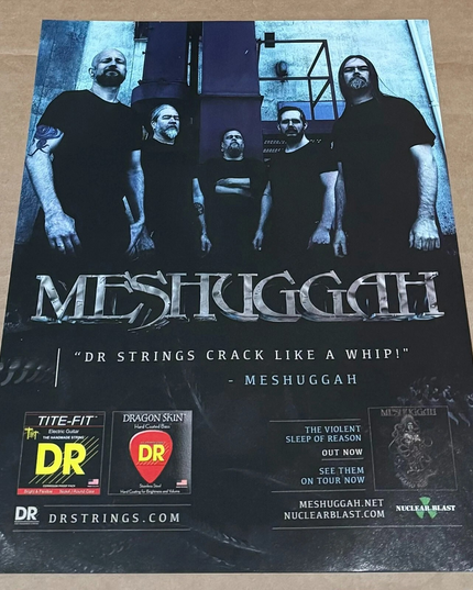DR Strings - MESHUGGAH- 2016 Print Advertisement