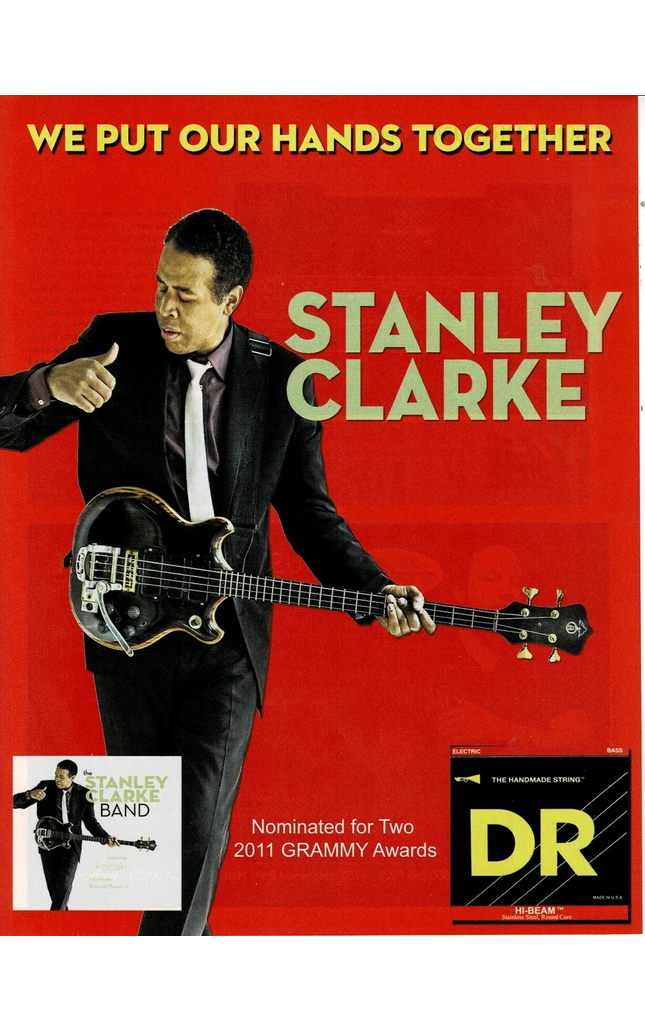 STANLEY CLARKE - DR Strings - 2011 Print Advertisement