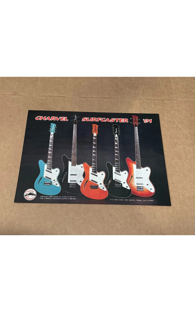 CHARVEL JACKSON GUITARS - SURFCASTER '91 - 1991 Print Ad