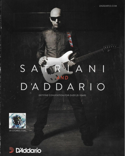 D'Addario Strings - JOE SATRIANI - 2015 Print Advertisement