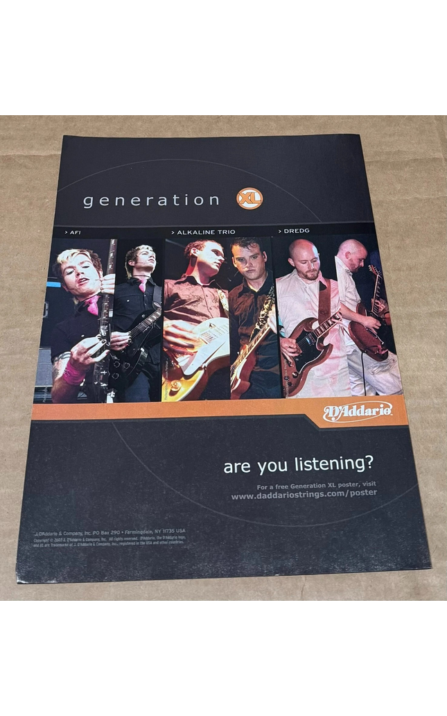 D'Addario Strings - KRANTZ / OZ NOY / GAMBALE / MARC RIBOT - 2011 Print Ad