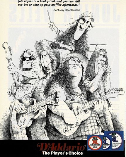 D'Addario Strings - KENTUCKY HEADHUNTERS - 1994 Print Advertisement