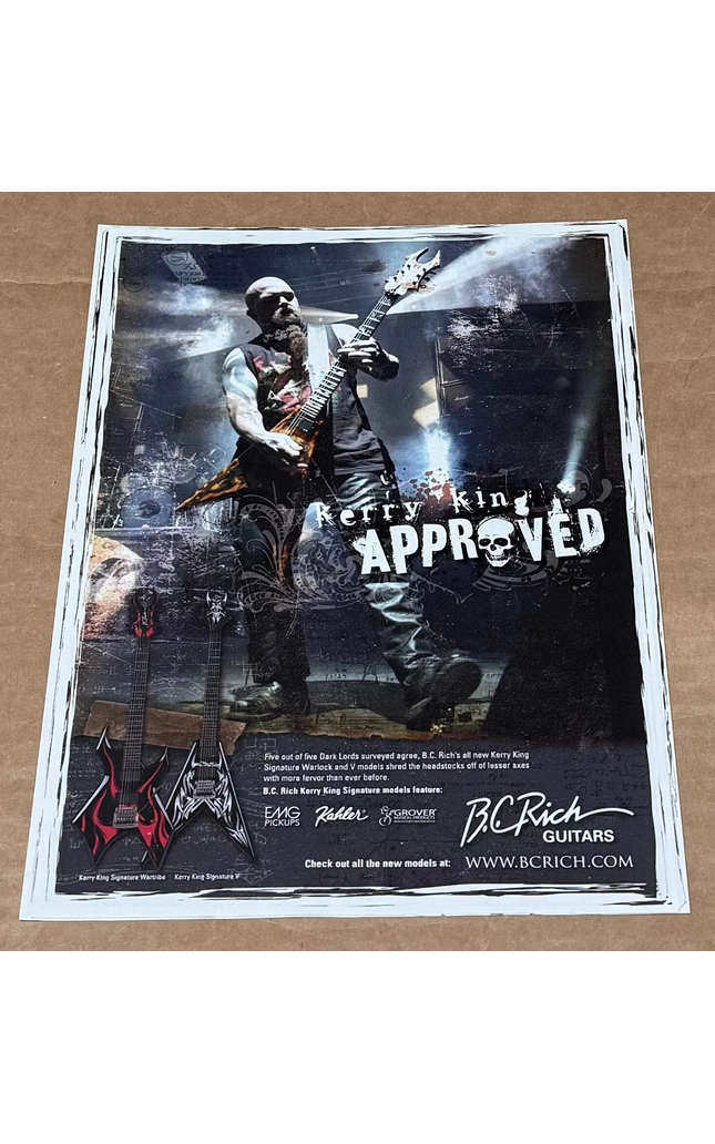 B.C. RICH GUITARS - KERRY KING of SLAYER - 2008 Print Advertisement
