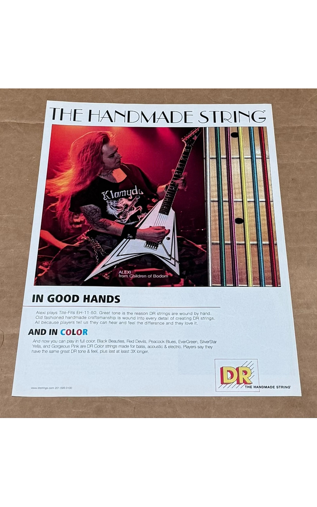 ALEXI LAIHO of CHILDREN of BODOM - DR Strings - 2006 Print Ad