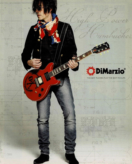 Earl Slick - DiMarzio Pickups - 2008 Print Advertisement