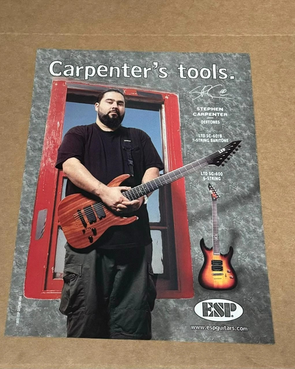 ESP GUITARS - STEPHEN CARPENTER of the Deftones - 2003 Print Ad