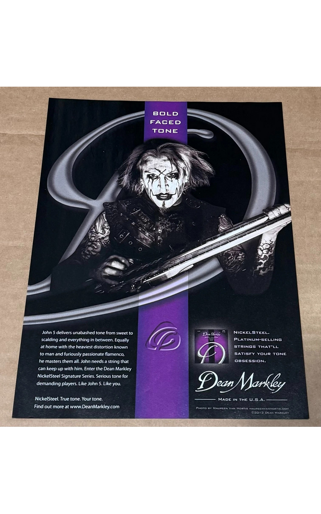 John 5 - Dean Markley - 2013 Print Advertisement