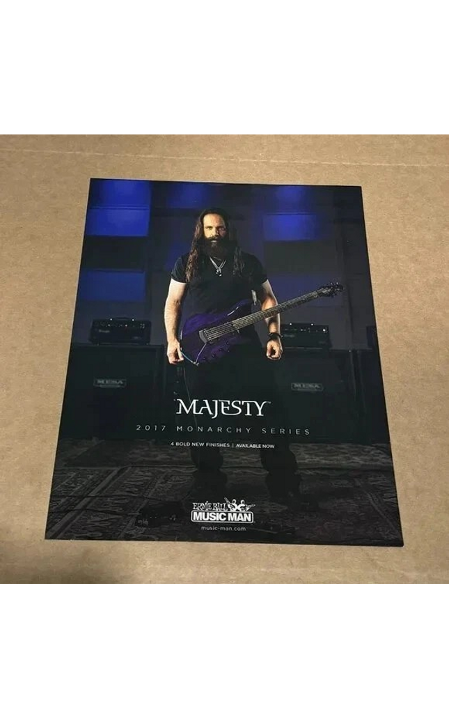 Ernie Ball / MUSIC MAN - JOHN PETRUCCI of DREAM THEATER - 2017 Print Ad