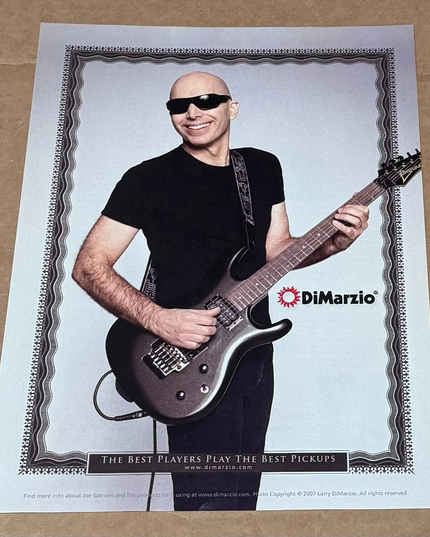 DiMarzio Pickups - JOE SATRIANI - 2007 Print Advertisement