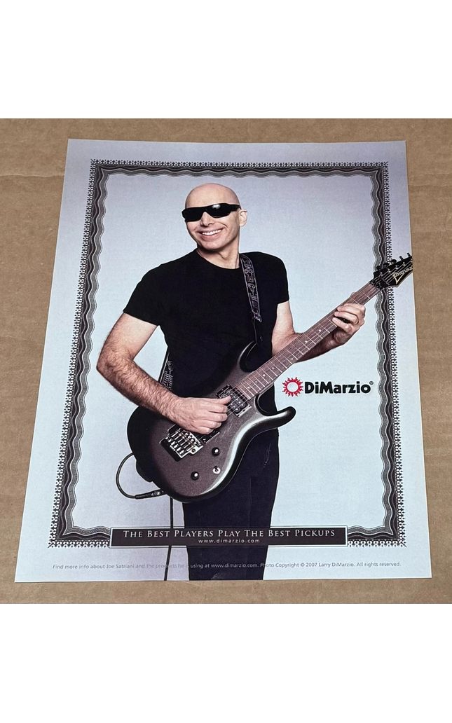 DiMarzio Pickups - JOE SATRIANI - 2007 Print Advertisement