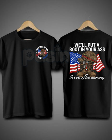 "It's The American Way" Toby Keith Tribute T-Shirt – Courtesy of the Red, White, and Blue 4th of July Tee, Premium 100% Cotton Patriotic Graphic Top, Soft Lived-In Heavyweight Country Music Shirt, Made in USA