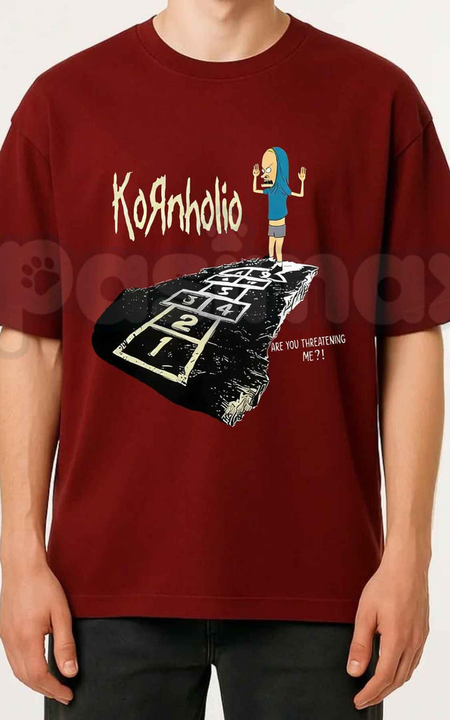 Vintage Kornholio Graphic T-Shirt – Funny Parody Pop Culture Unisex Cotton Tee