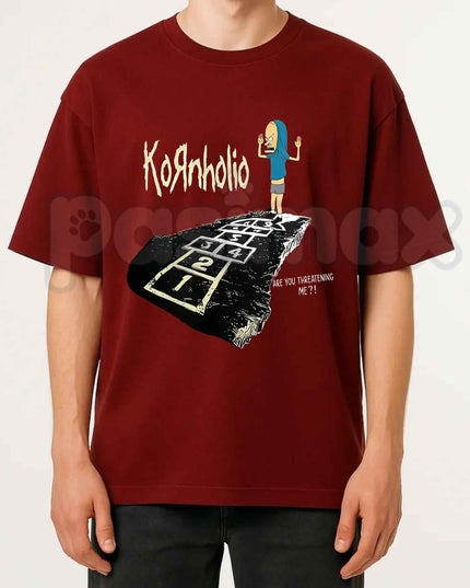 Vintage Kornholio Graphic T-Shirt – Funny Parody Pop Culture Unisex Cotton Tee
