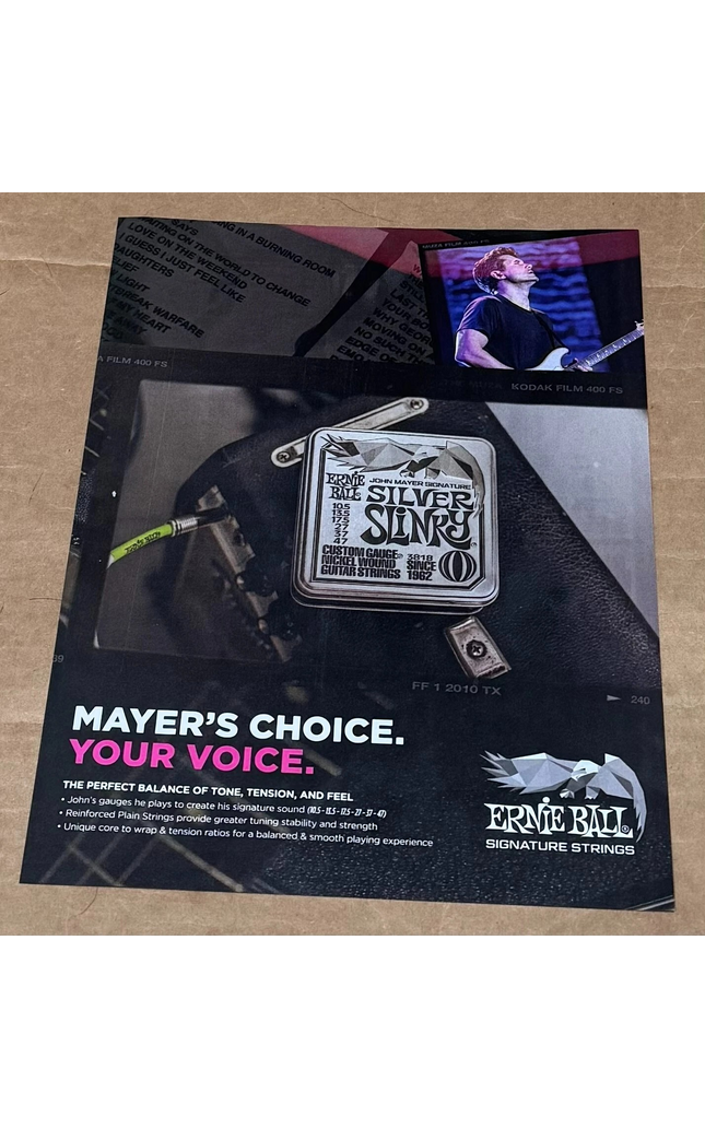 Ernie Ball - JOHN MAYER - 2024 Print Advertisement