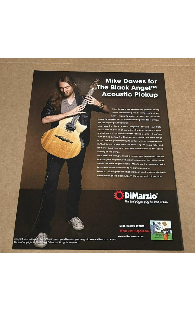 MIKE DAWES - DiMarzio Pickups - 2016 Print Ad