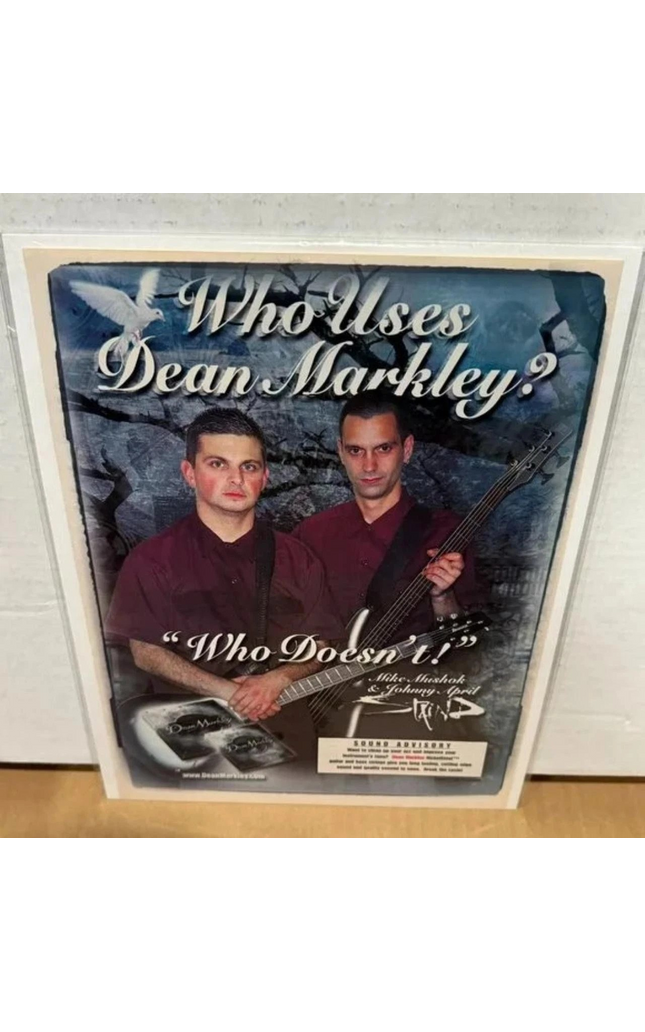 Dean Markley Strings - Mike Mushok & Johnny April of Staind - 2001 Print Ad
