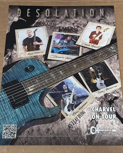 BALSAMO / MARTIN / AMOTT / JONES / SGRASSO - CHARVEL GUITARS - 2012 Print Ad