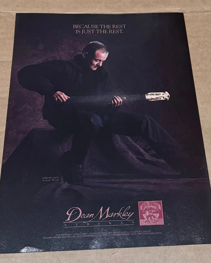 Adrian Legg - Dean Markley - 1990 Print Advertisement