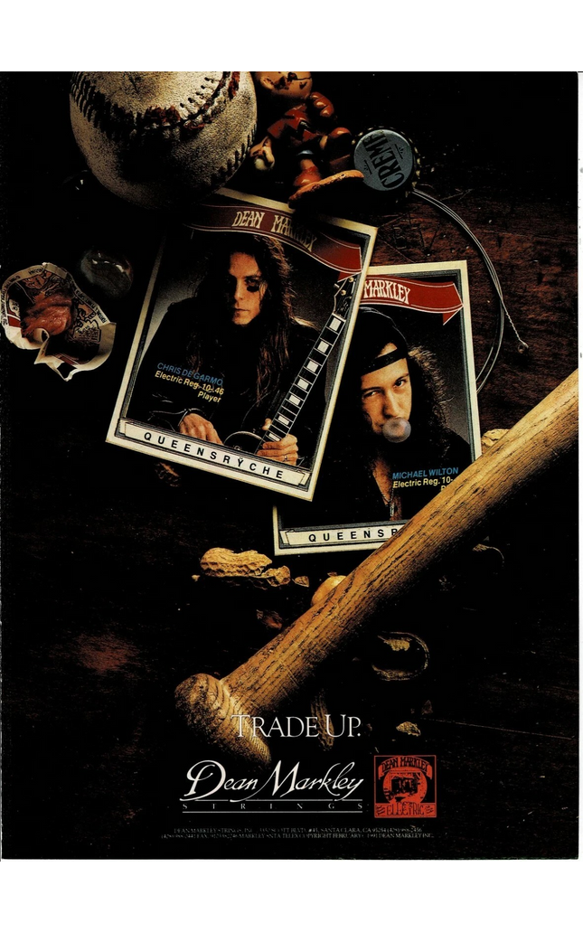 Dean Markley - Chris DeGarmo & Michael Wilton of Queensryche - 1993 Print Ad
