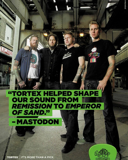 Mastodon - Dunlop Tortex - 2018 Print Advertisement