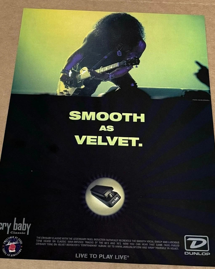 Slash of Guns N' Roses Velvet Revolver - Dunlop - 2004 Print Ad