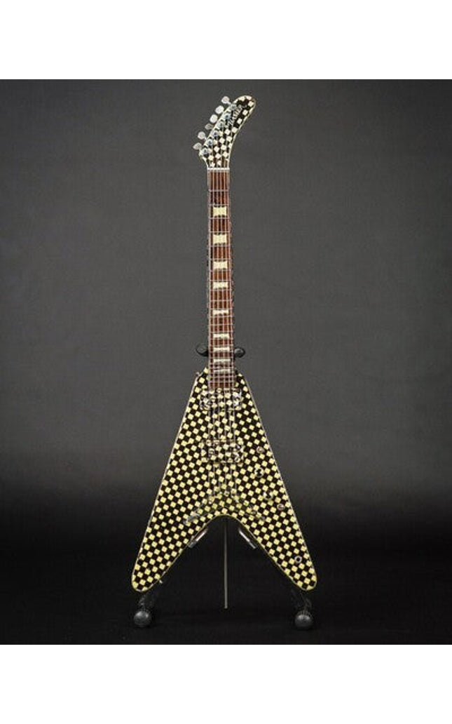 Axe Hvn Rn502 Rick Nielsen Cheap Trick Checkered V - Axe Hvn Rn502 Rick Nielsen Cheap Trick Checkered V - Collectibles