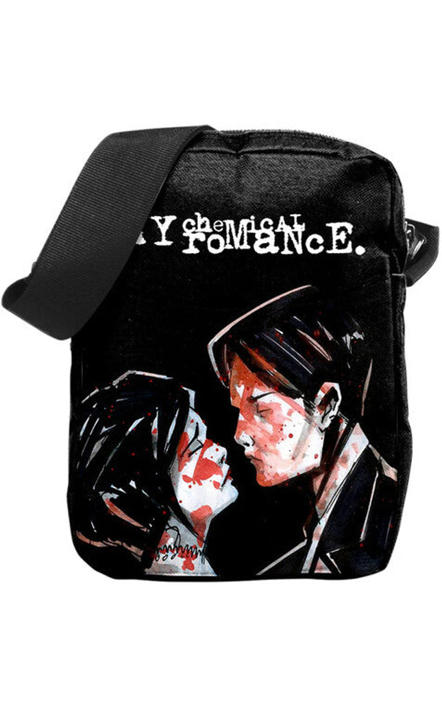 Rocksax My Chemical Romance 3 Cheers Xbody Bag Blk - Rocksax My Chemical Romance 3 Cheers Xbody Bag Blk - Special Products