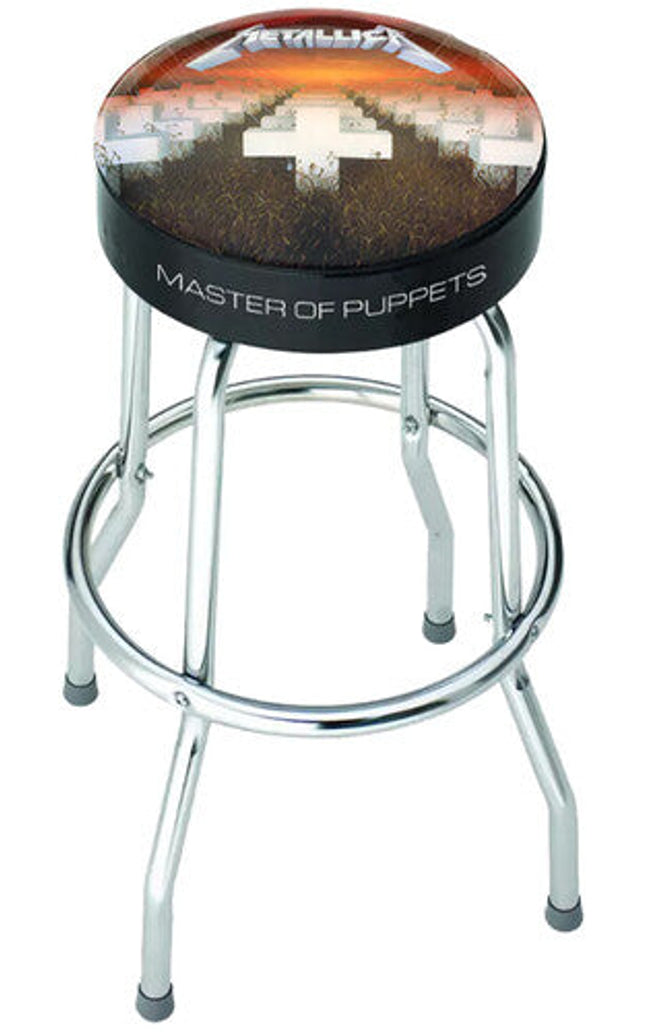 Rocksax Metallica Mop Bar Stool Seat Blk/chrm - Rocksax Metallica Mop Bar Stool Seat Blk/chrm - Special Products