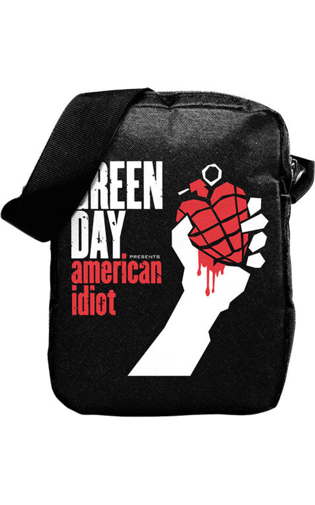Rocksax Green Day Am Idiot Crossbody Bag Blk - Rocksax Green Day Am Idiot Crossbody Bag Blk - Special Products