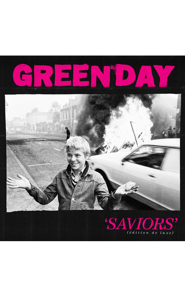 Green Day - Saviors - (Edition de luxe) [Hot Pink with White Splatter 2LP] Vinyl Record