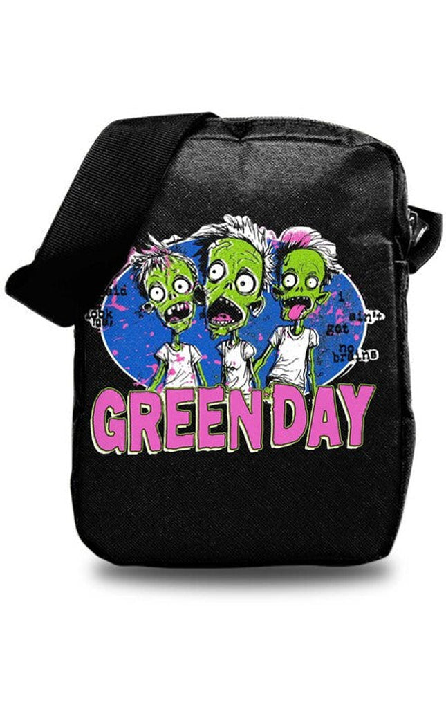 Rocksax Green Day Zombie Crossbody Bag Black - Rocksax Green Day Zombie Crossbody Bag Black - Special Products