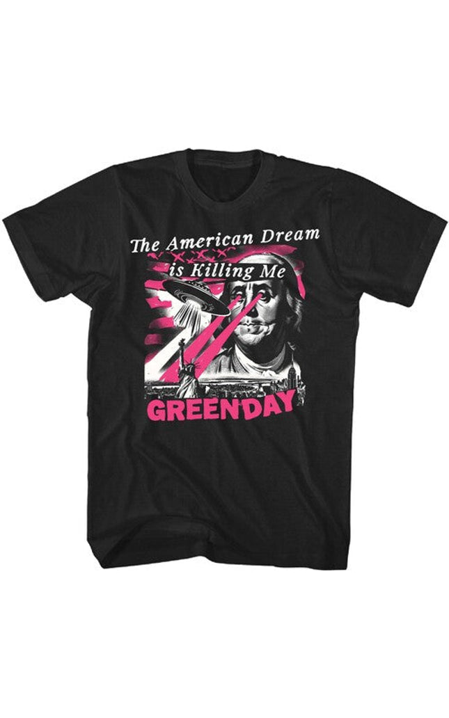 Green Day Am Dream Abduction Tshirt Lg 23gd350a3 - Green Day Am Dream Abduction Tshirt Lg 23gd350a3 - Apparel