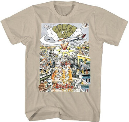Green Day Dookie Scene Tshirt Tan Med 20gd055aa2 - Green Day Dookie Scene Tshirt Tan Med 20gd055aa2 - Apparel