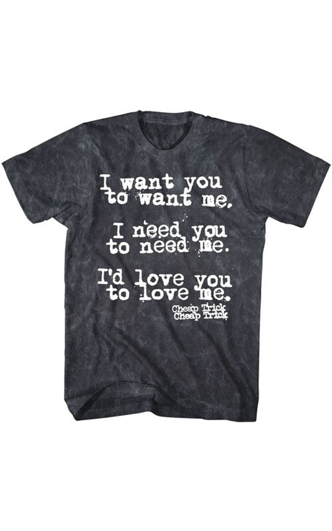Cheap Trick I Want You Tshirt Char Xl Ts0001chta4 - Cheap Trick I Want You Tshirt Char Xl Ts0001chta4 - Apparel