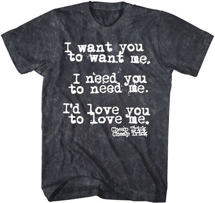 Cheap Trick I Want You Tshirt Char 3xl Ts0001chta6 - Cheap Trick I Want You Tshirt Char 3xl Ts0001chta6 - Apparel
