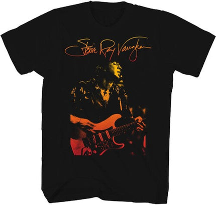 Stevie Ray Vaughan Signature T-Shirt – Black (2XL) Ts0001srva5 - Apparel
