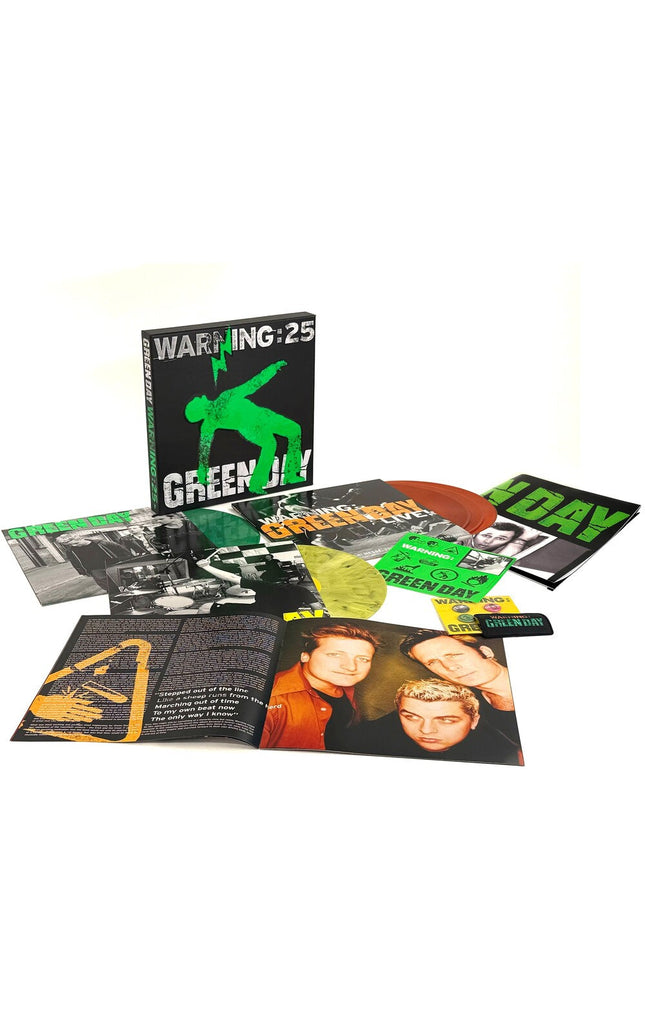 Green Day - Warning (25th Anniversary Deluxe Edition) [Green, Yellow, and Orange LP] Vinyl Record