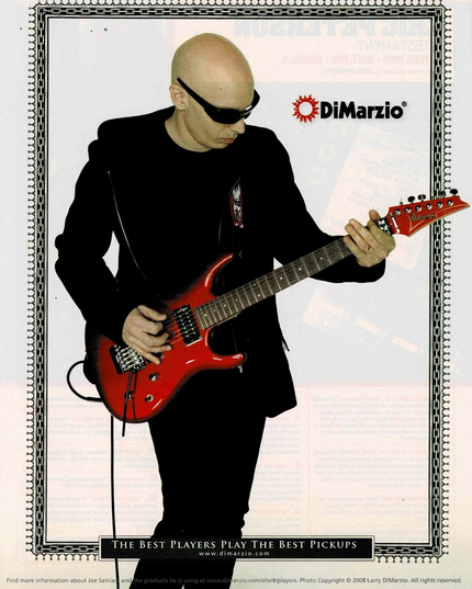 DiMarzio Pickups - JOE SATRIANI - 2008 Print Advertisement