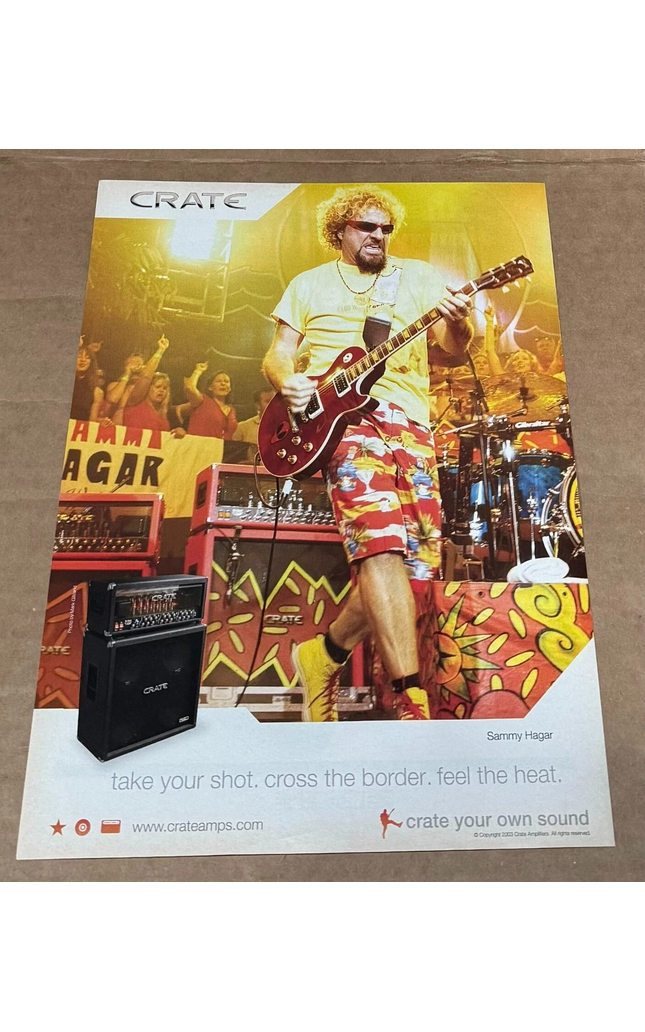 SAMMY HAGAR - CRATE AMPS - 2004 Print Advertisement