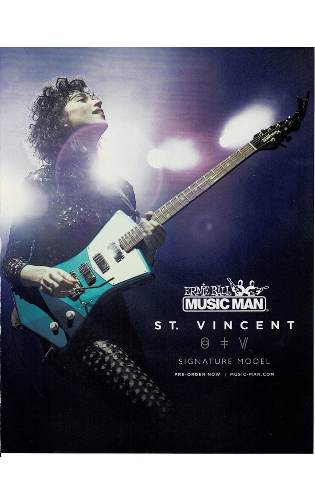 Ernie Ball Music Man Guitars - ST. VINCENT Signature Model - 2015 Print Ad