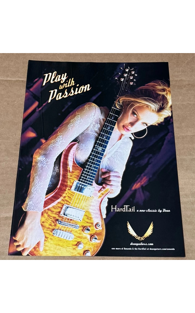DEAN GUITARS - HardTail - Play with Passion - 2002 Print Advertisement