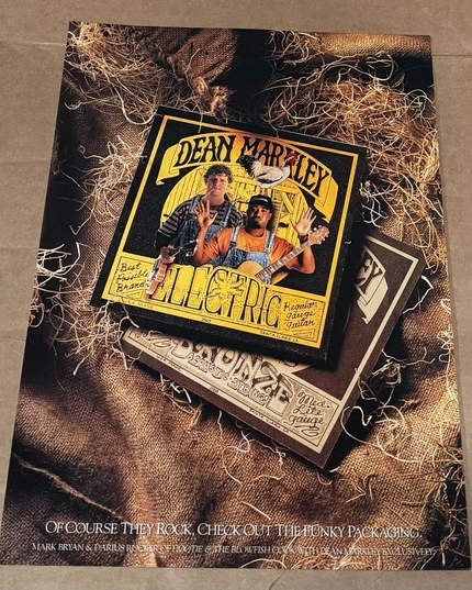 Mark Bryan & Darius Rucker of Hootie & The Blowfish - Dean Markley -1996 Print Ad