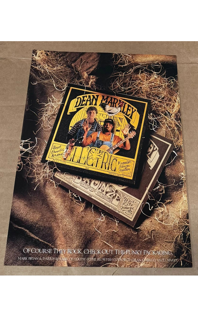 Mark Bryan & Darius Rucker of Hootie & The Blowfish - Dean Markley -1996 Print Ad