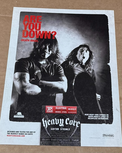 DEATH ANGEL - Dunlop - 2010 Print Advertisement