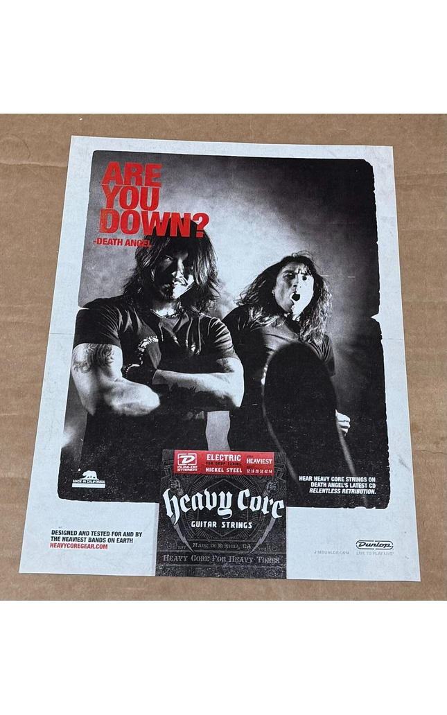 DEATH ANGEL - Dunlop - 2010 Print Advertisement