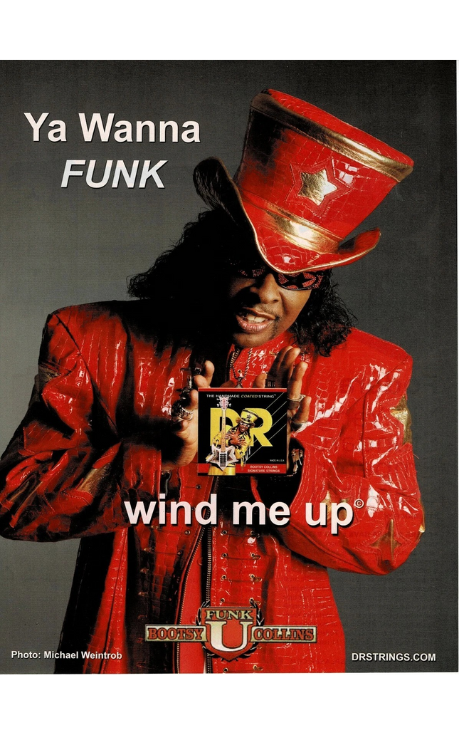BOOTSY COLLINS - DR Strings - 2012 Print Advertisement
