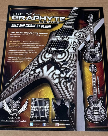 DEAN GUITARS - The Dean Graphyte Series - 2013 Print Ad