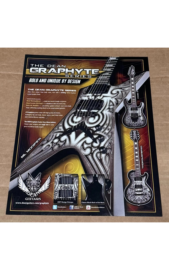 DEAN GUITARS - The Dean Graphyte Series - 2013 Print Ad